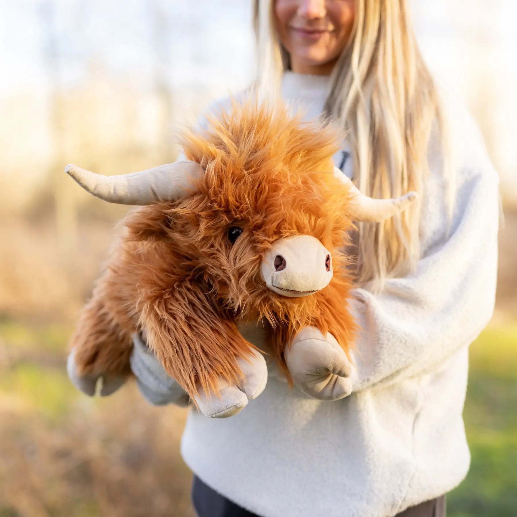 Laying Highland Cow SnugglePal