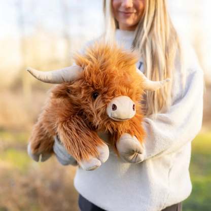 Laying Highland Cow SnugglePal