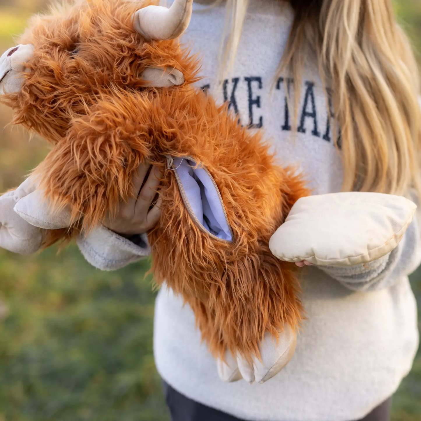 Laying Highland Cow SnugglePal
