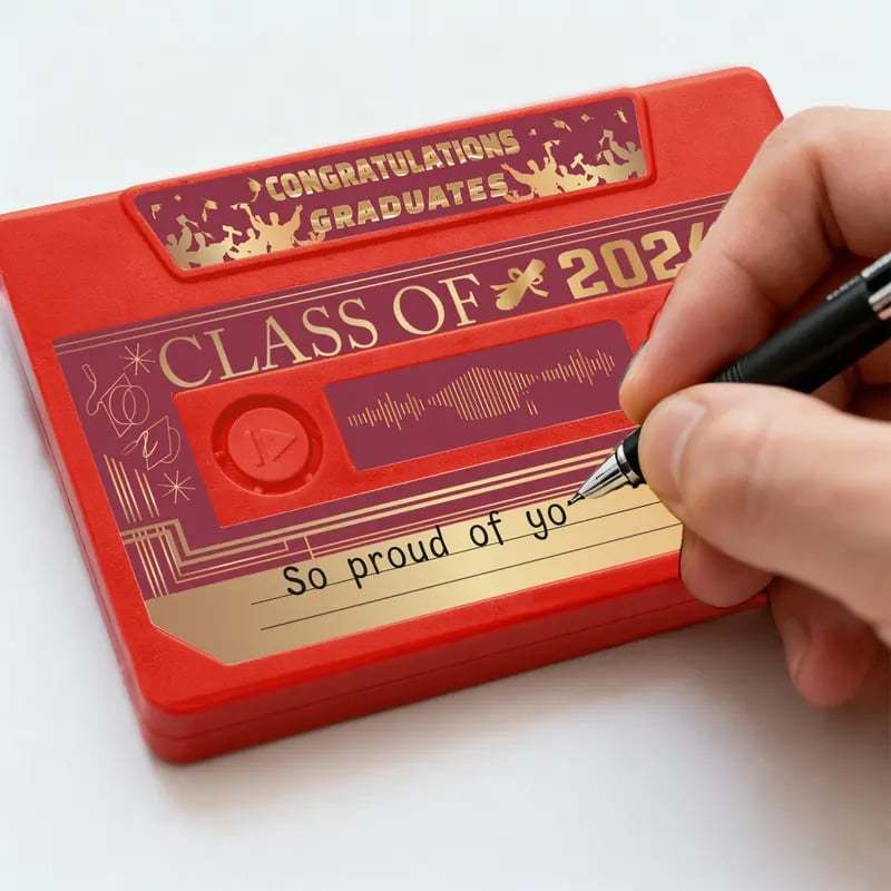 🔥Hot Sale 49% off🌟📼 Class of 2026 Custom Voice Guestbook Anniversary Gift