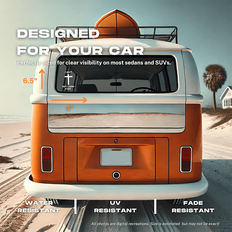 I Can't, But I Know A Guy - Christian Jesus Cross Car