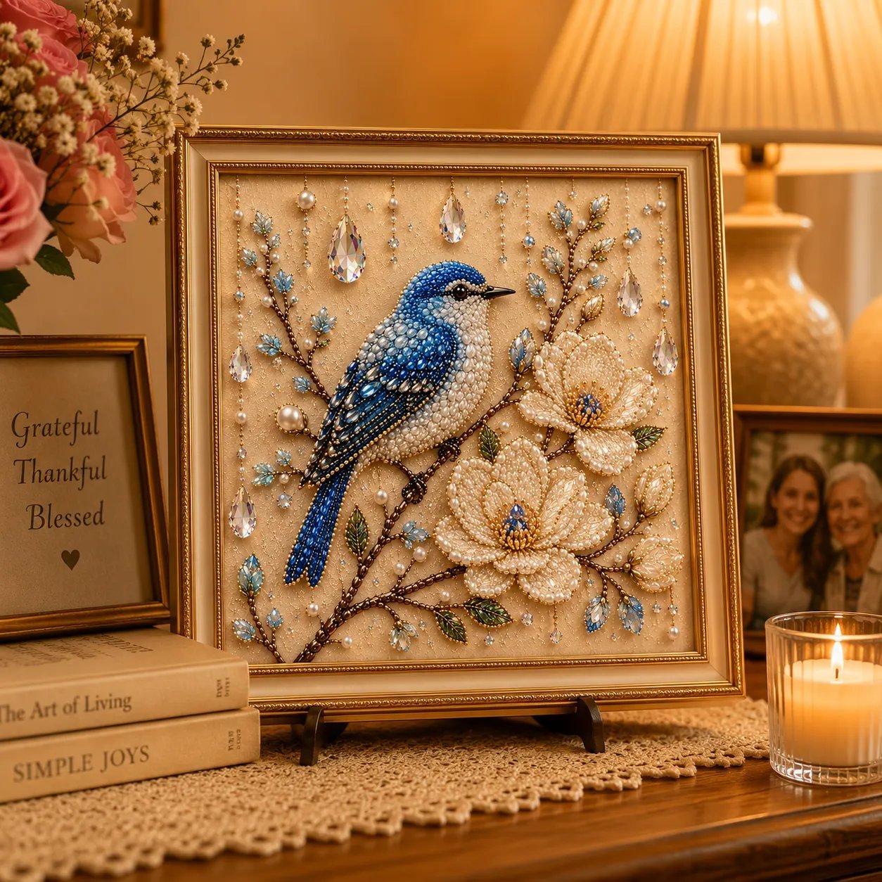 🔥Last Day 50% OFF 🌸 Luxury Bird Pearl Art DIY Kit for Elegant Home Decor, Relaxing Handcraft Projects and Gift‑Ready Wall Art