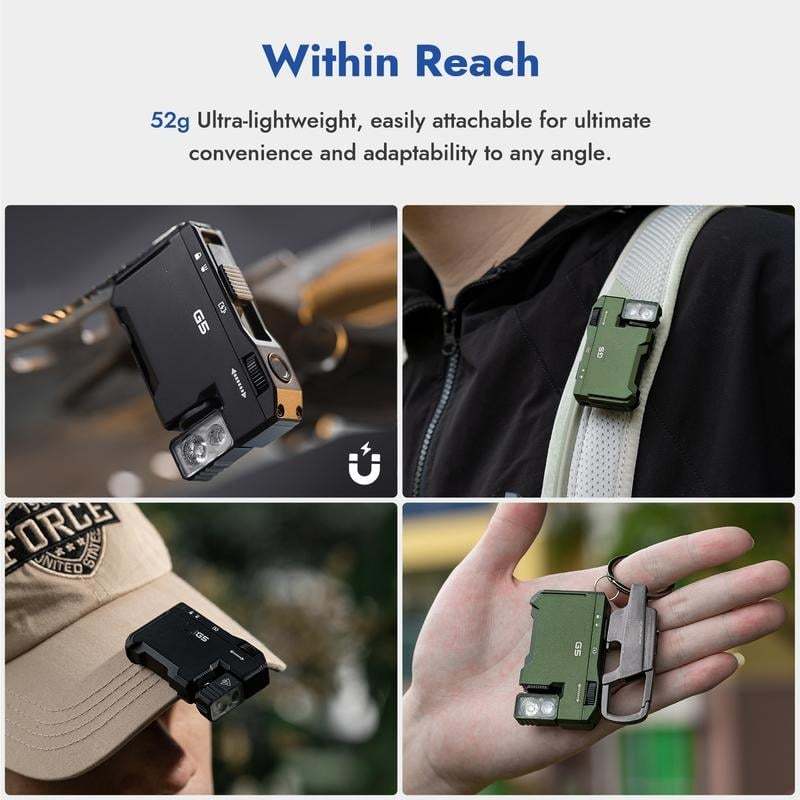 G5 Premium Pocket-Sized Mini RGB Flashlight