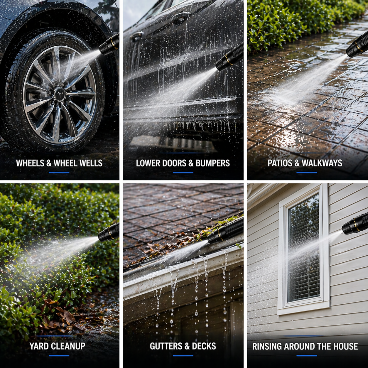💧QIAWI Upgrade Car Washing Water Sprayer More Power. Less Effort. Better Everyday Cleaning.