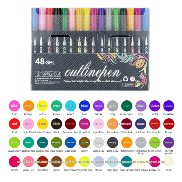 🔥Dreamy Sparkle Dual-Line Contour Pen