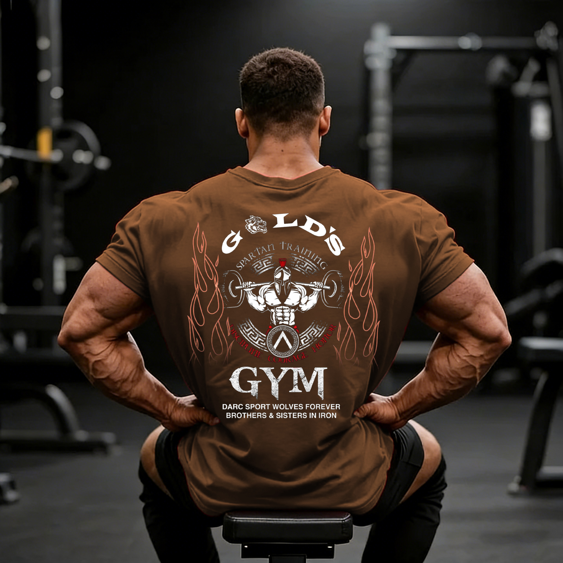 Men's Fashion Fitness Printed T-shirt