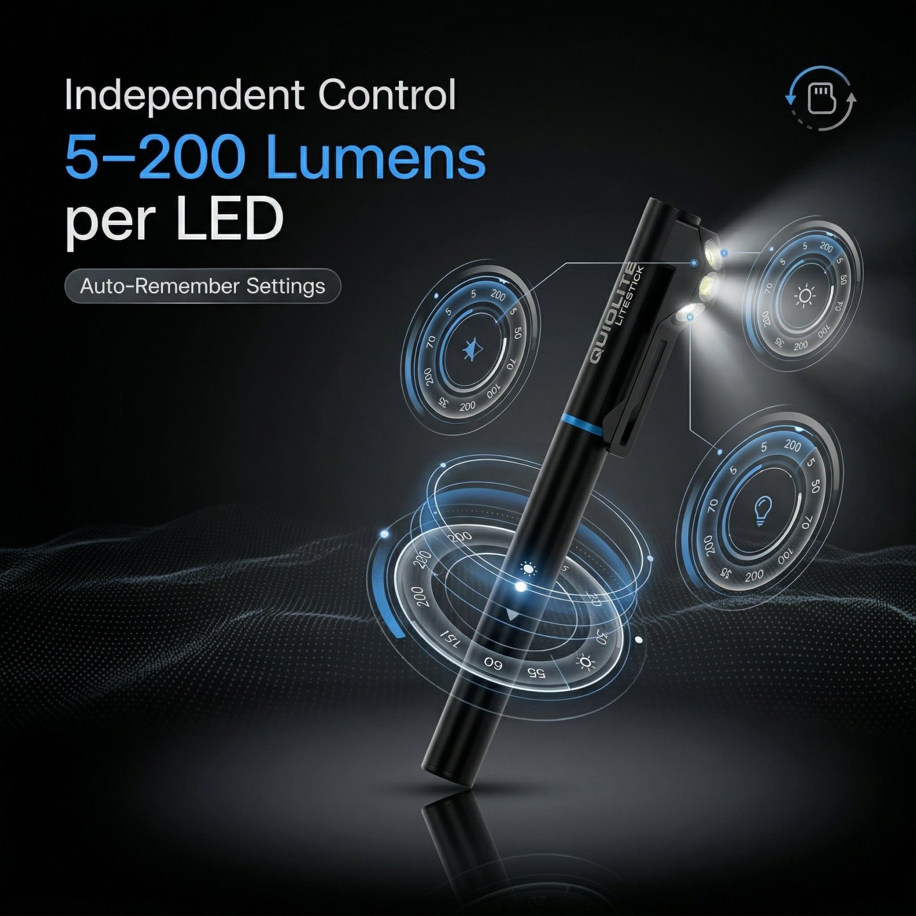 💡 QuiqLite LiteStick – Ultimate Hands-Free Wearable Safety Light
