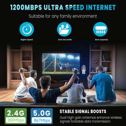 The Velocity Prime: 1200Mbps Ultra-Speed WiFi Repeater