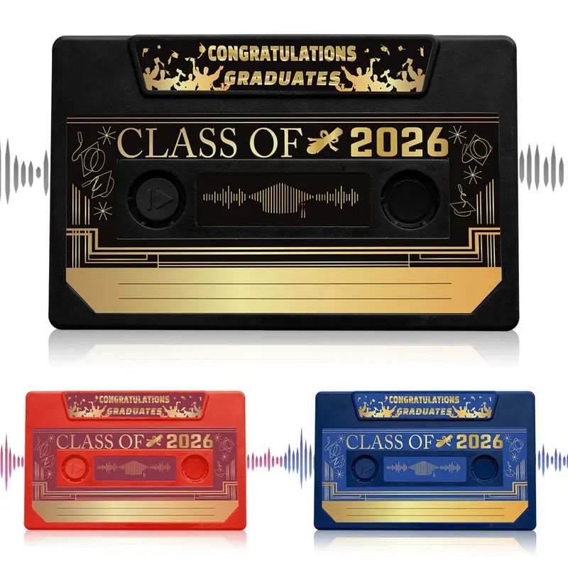 🔥Hot Sale 49% off🌟📼 Class of 2026 Custom Voice Guestbook Anniversary Gift