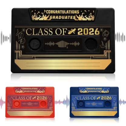 🔥Hot Sale 49% off🌟📼 Class of 2026 Custom Voice Guestbook Anniversary Gift