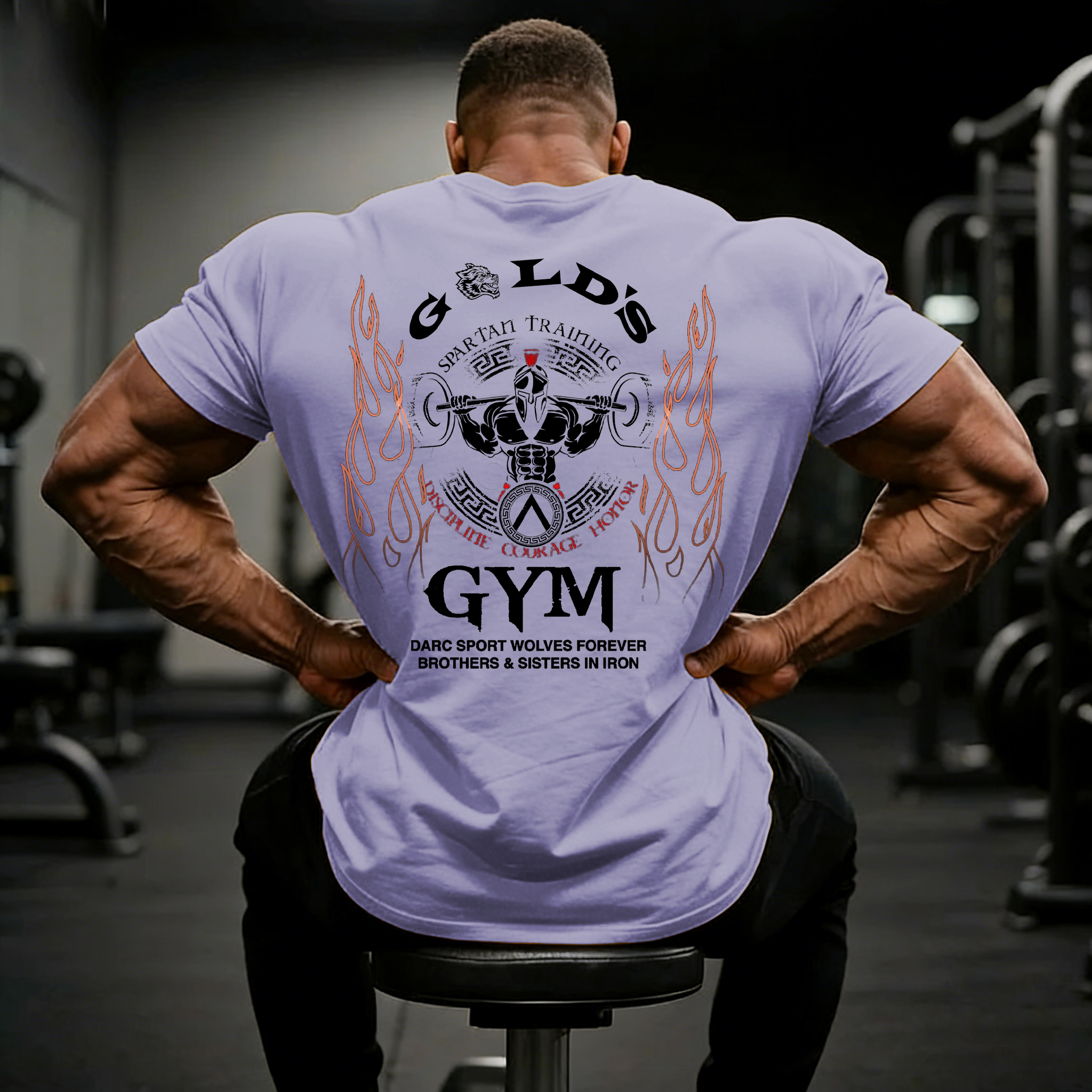 Men's Fashion Fitness Printed T-shirt