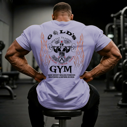 Men's Fashion Fitness Printed T-shirt
