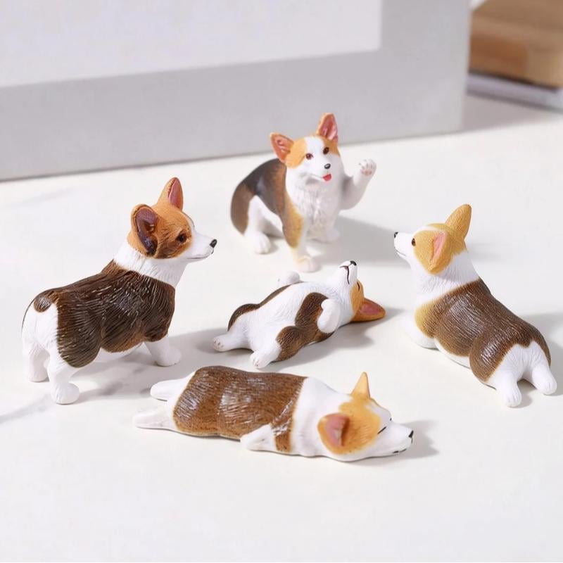 ⏰Flash Sale 49% OFF🔥 Hand-Painted Mini Cat Desk Figurines – Set of 5 Cute Cartoon Kitty Companions