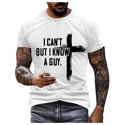 🔥Hot Sale 49% off🌟🙏“I Can't But I Know A Guy” Mens Christian Tshirt
