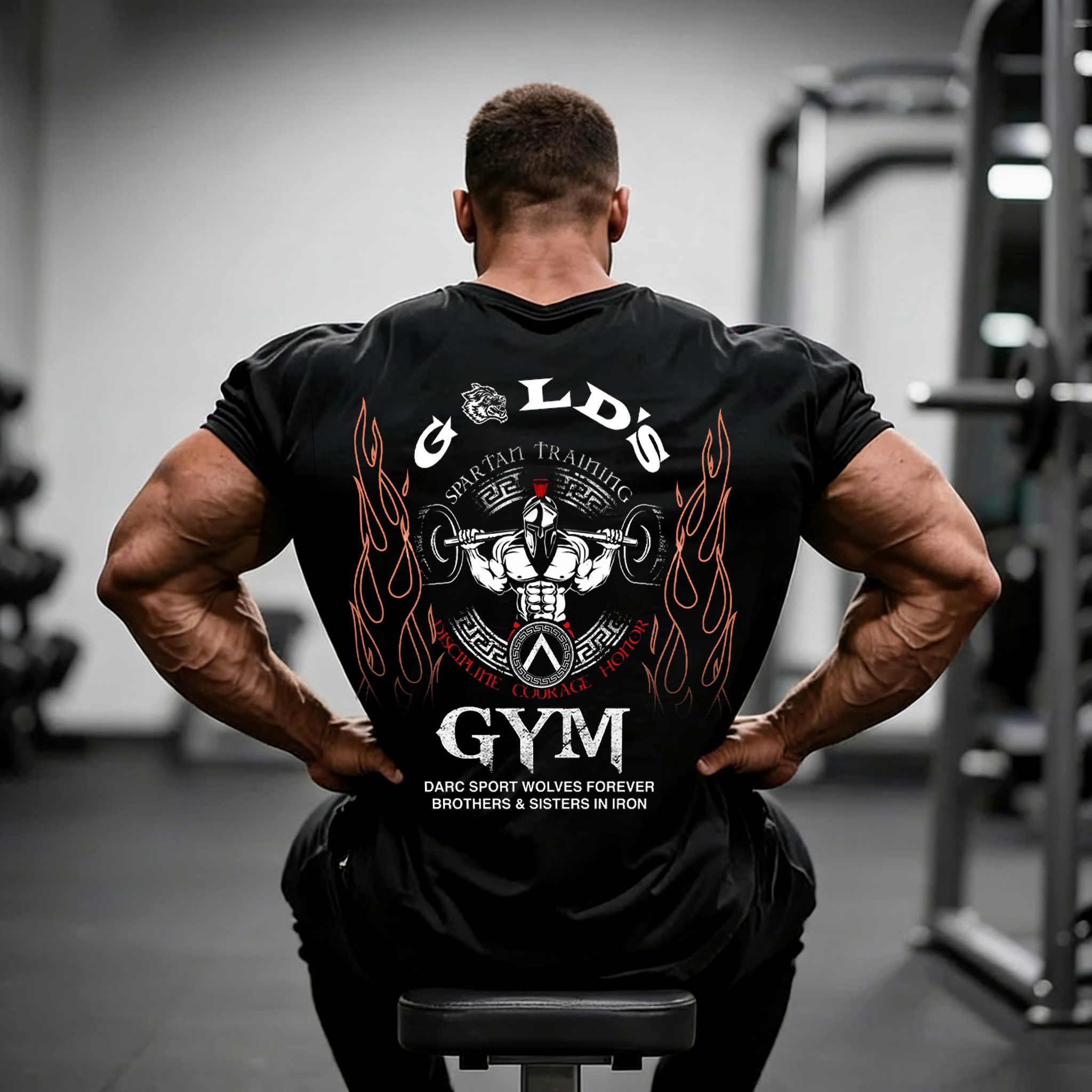 Men's Fashion Fitness Printed T-shirt