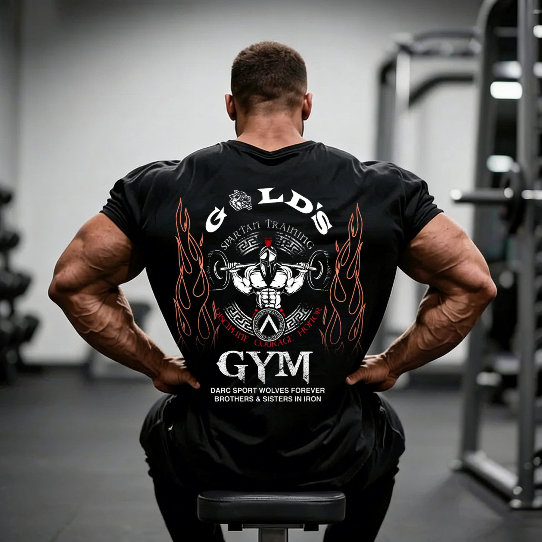 Men's Fashion Fitness Printed T-shirt