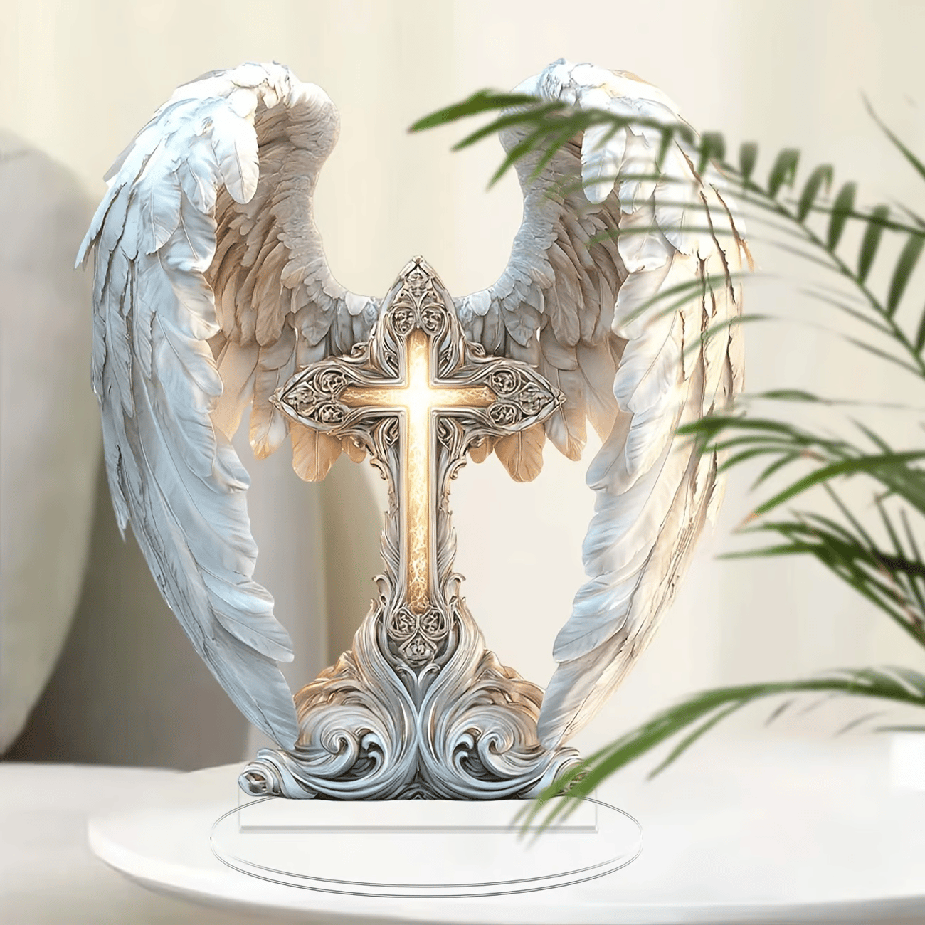 💖Limited Time Sale 70% OFF-🪽Gorgeous Angel Wings Cross Decoration✝️