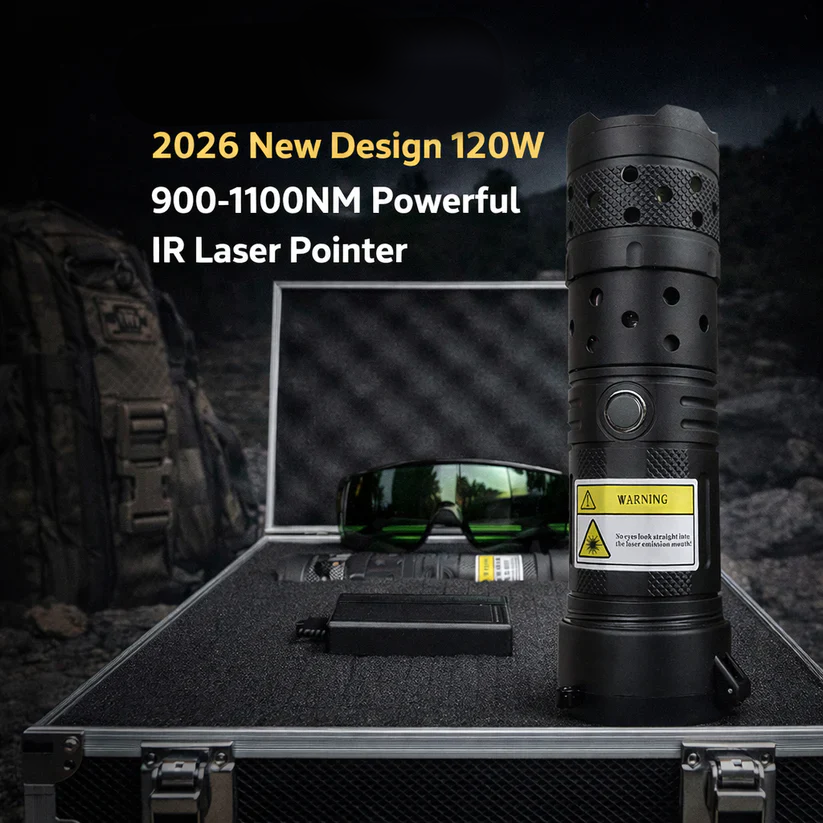 🔥2026 New Design 120W 900-1100NM Powerful IR Laser Pointer
