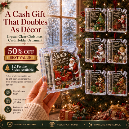 🔥Flash Sale 50%✨-🎄Christmas Fuel-Up Cash Gift Ornament