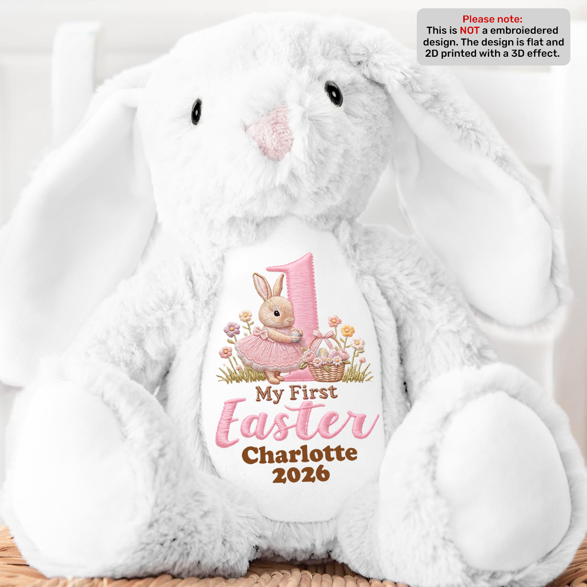 Baby's First Easter - Personalized Stuffed Bunny