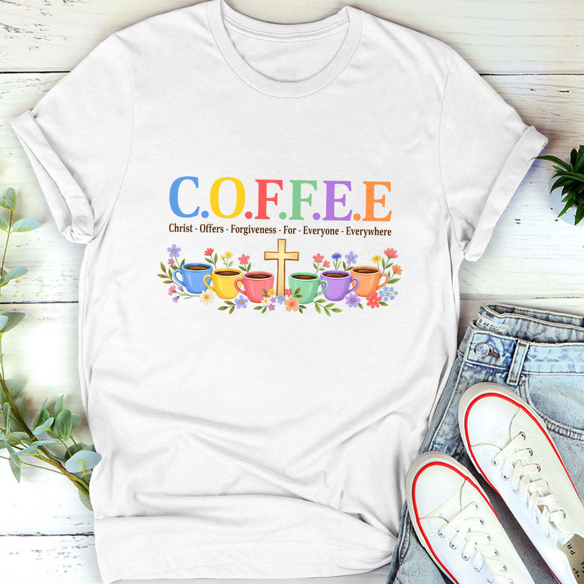 Christ Offers Forgiveness For Everyone |  2D Unisex T-shirt