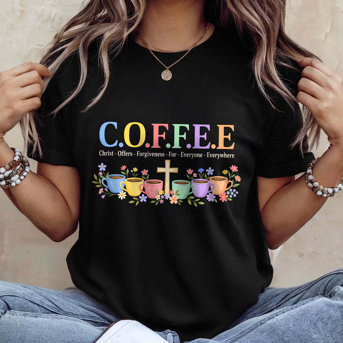 Christ Offers Forgiveness For Everyone |  2D Unisex T-shirt