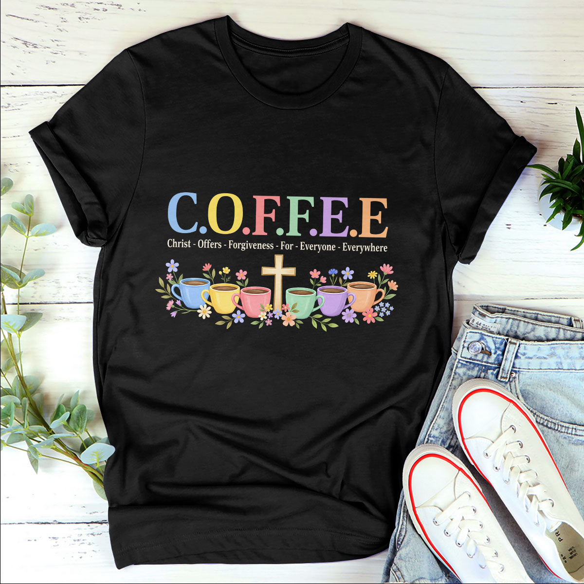 Christ Offers Forgiveness For Everyone |  2D Unisex T-shirt