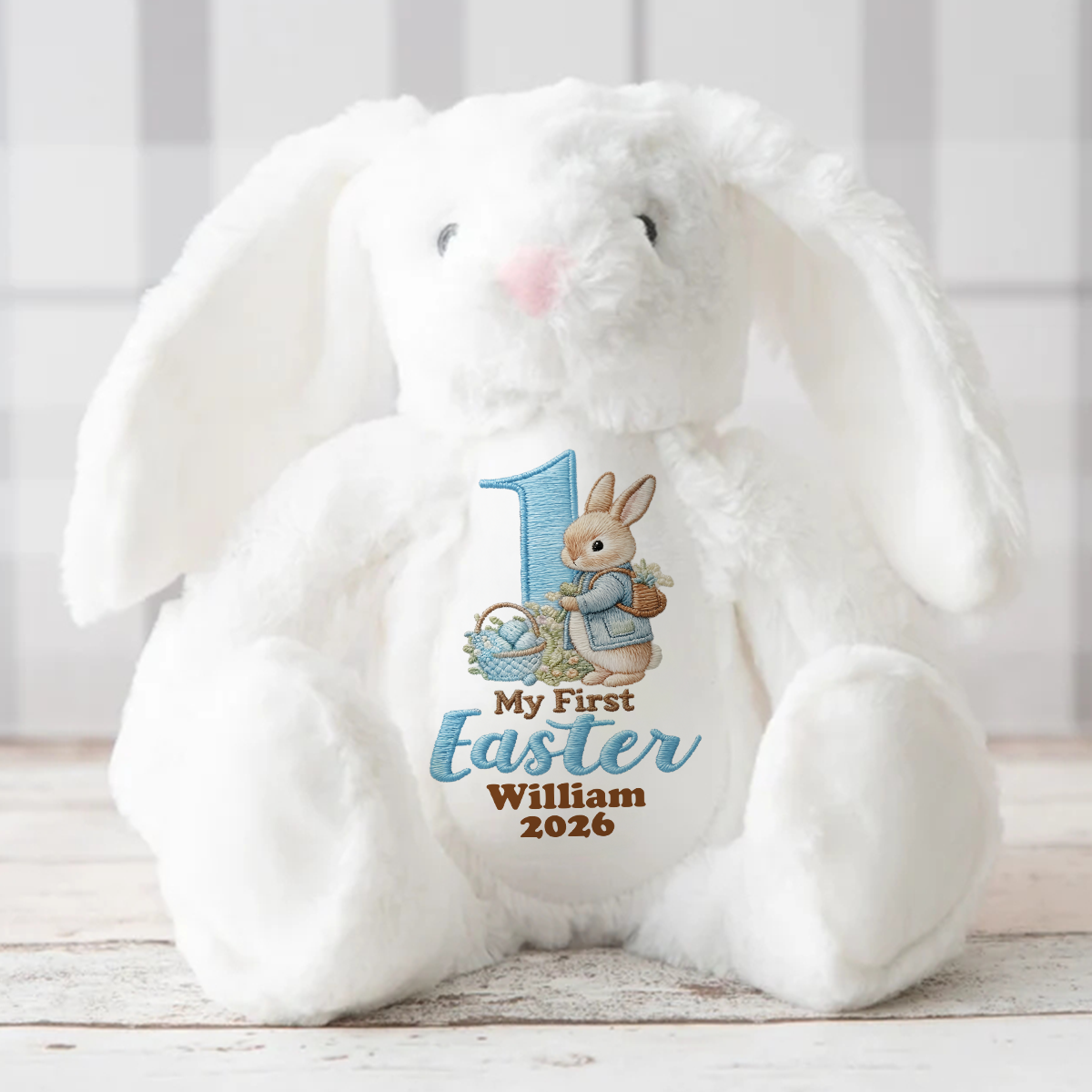 Baby's First Easter - Personalized Stuffed Bunny
