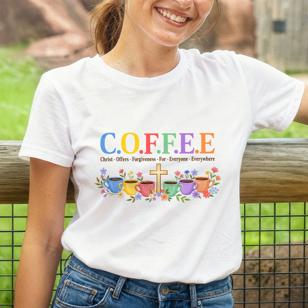 Christ Offers Forgiveness For Everyone |  2D Unisex T-shirt