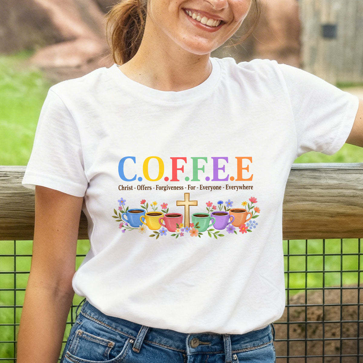 Christ Offers Forgiveness For Everyone |  2D Unisex T-shirt
