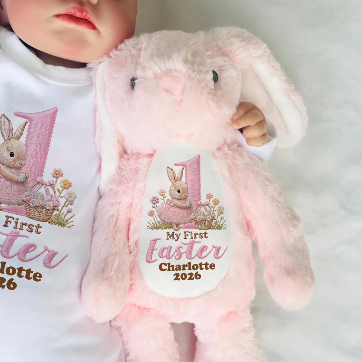 Baby's First Easter - Personalized Stuffed Bunny