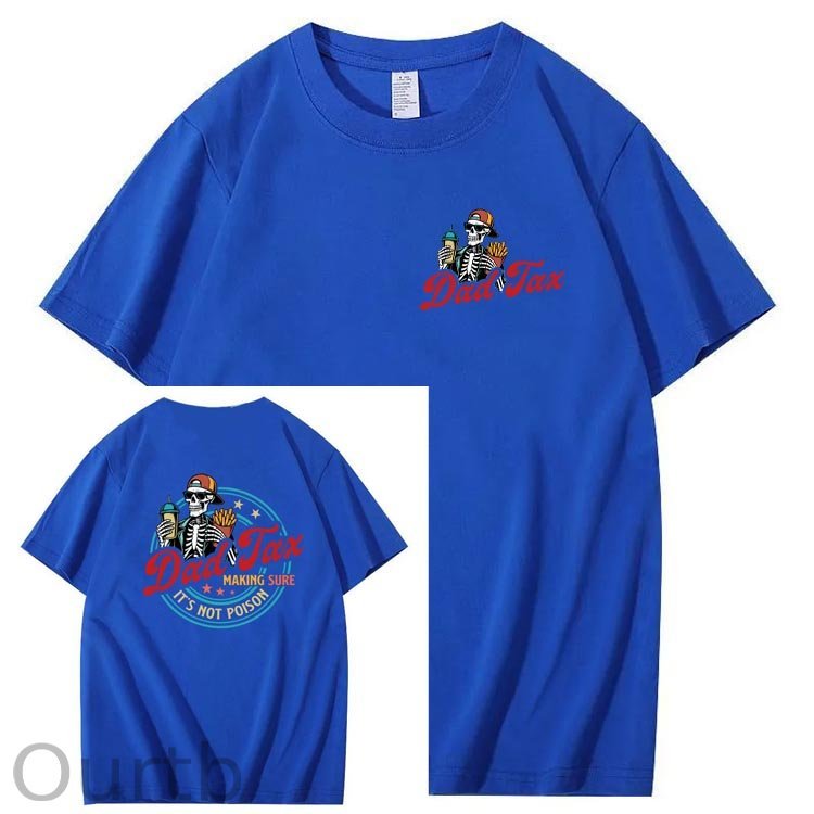 Dad Tax Pattern Print Cotton T-Shirt