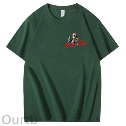 Dad Tax Pattern Print Cotton T-Shirt