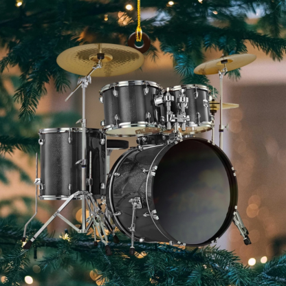Custom Drum Ornament, Personalized Drum Xmas Ornament, Xmas Gifts For Drummer