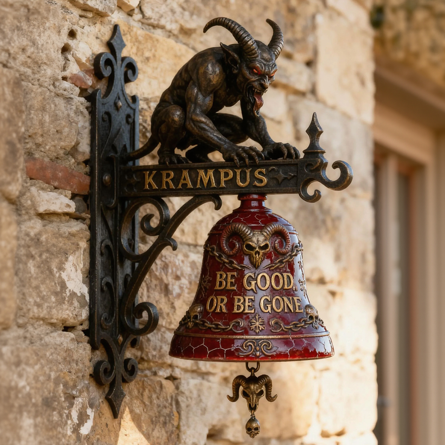 🔥Last Day 50% OFF - 😈Krampus Door Bell🔔(𝐋𝐮𝐜𝐚𝐬 𝐇𝐚𝐥𝐞 𝐇𝐚𝐧𝐝𝐦𝐚𝐝𝐞®)