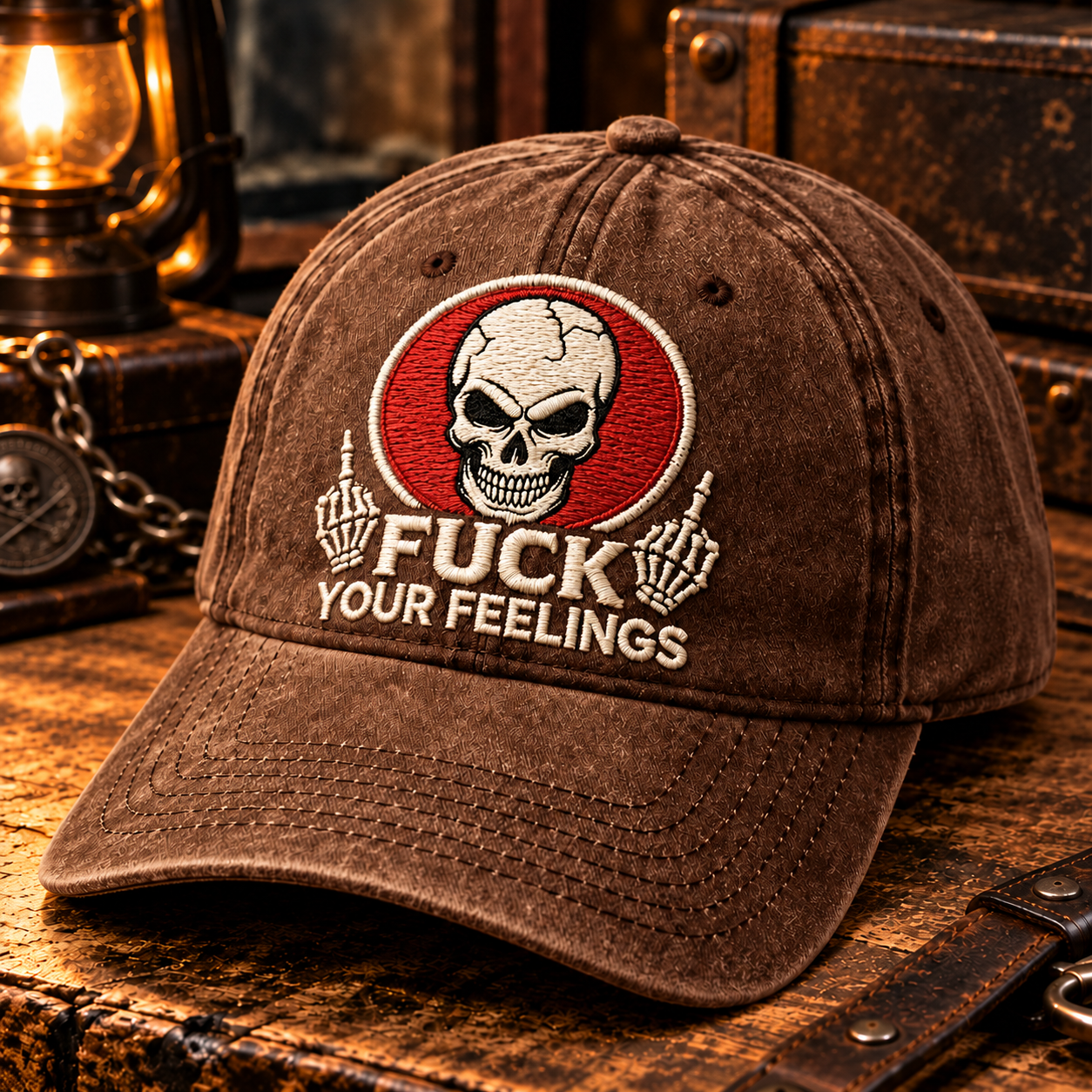 Fuck Your Feelings Embroidery Cap