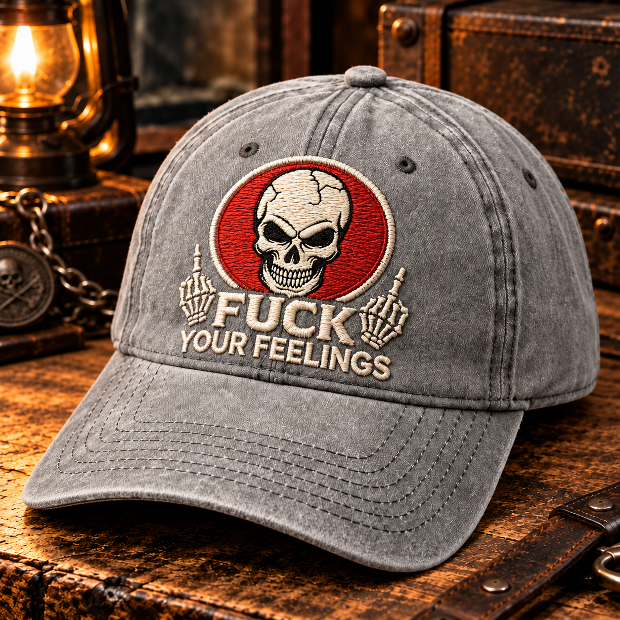Fuck Your Feelings Embroidery Cap