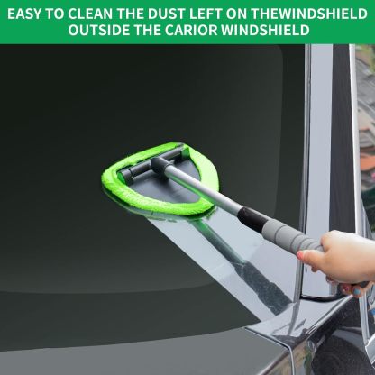 🔥Last Day 50% OFF🔥Microfiber Car Windshield Cleaning Tool with Extendable Handle