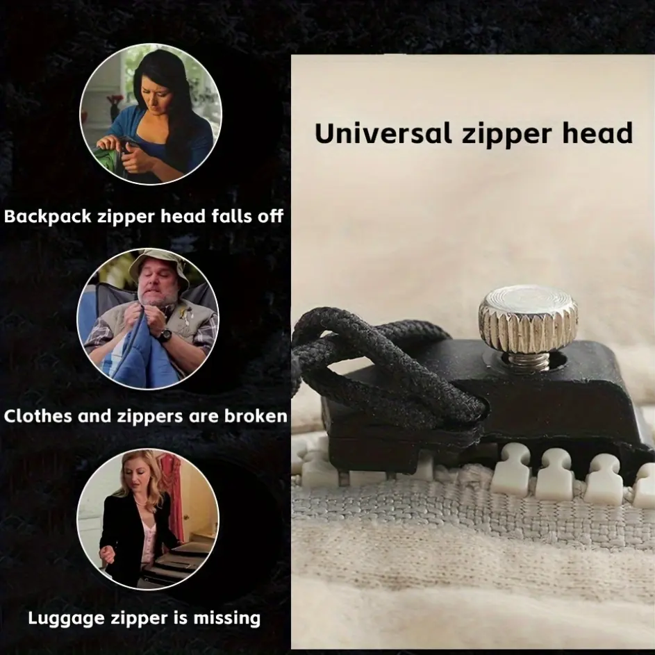 Universal replacement zipper head and everyday scenarios