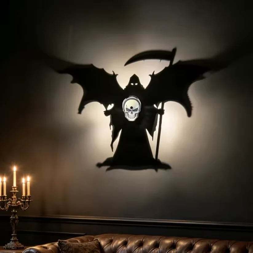 Skull-shaped lampshade