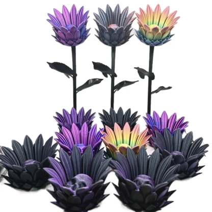 💀Forbidden Sunflower🌻 – Gothic Skull Bloom Decor