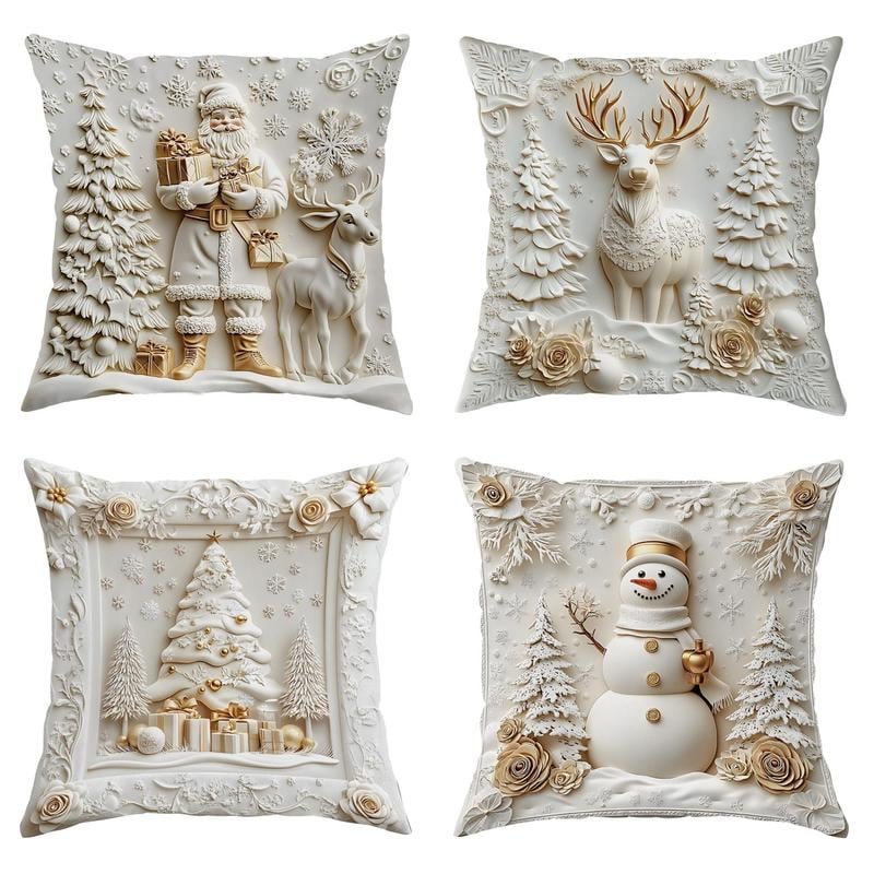 🎄Christmas Sale 49% OFF🎁Christmas Themed Cushion Cover