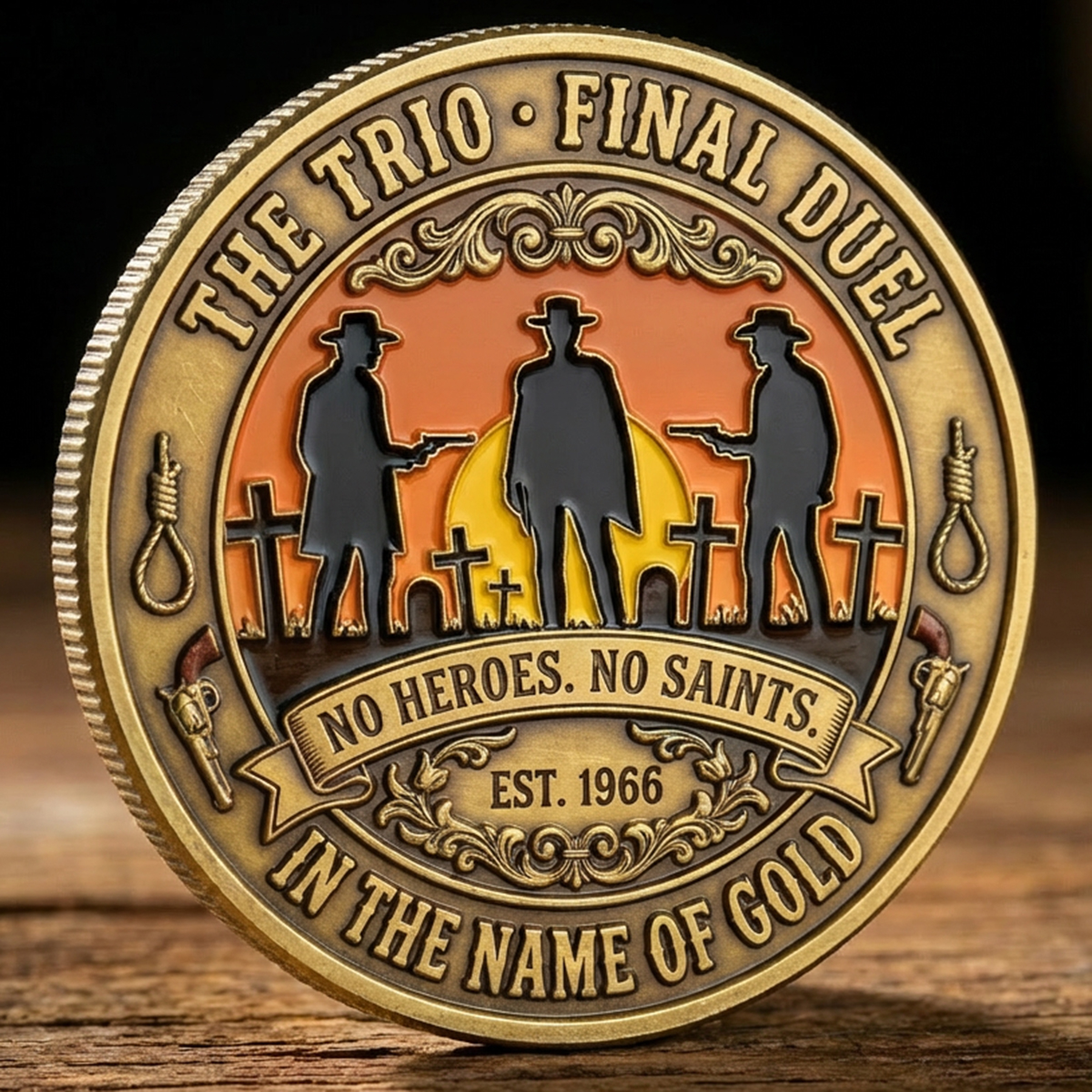 The Legendary Three Gunslingers 60th Anniversary Coin