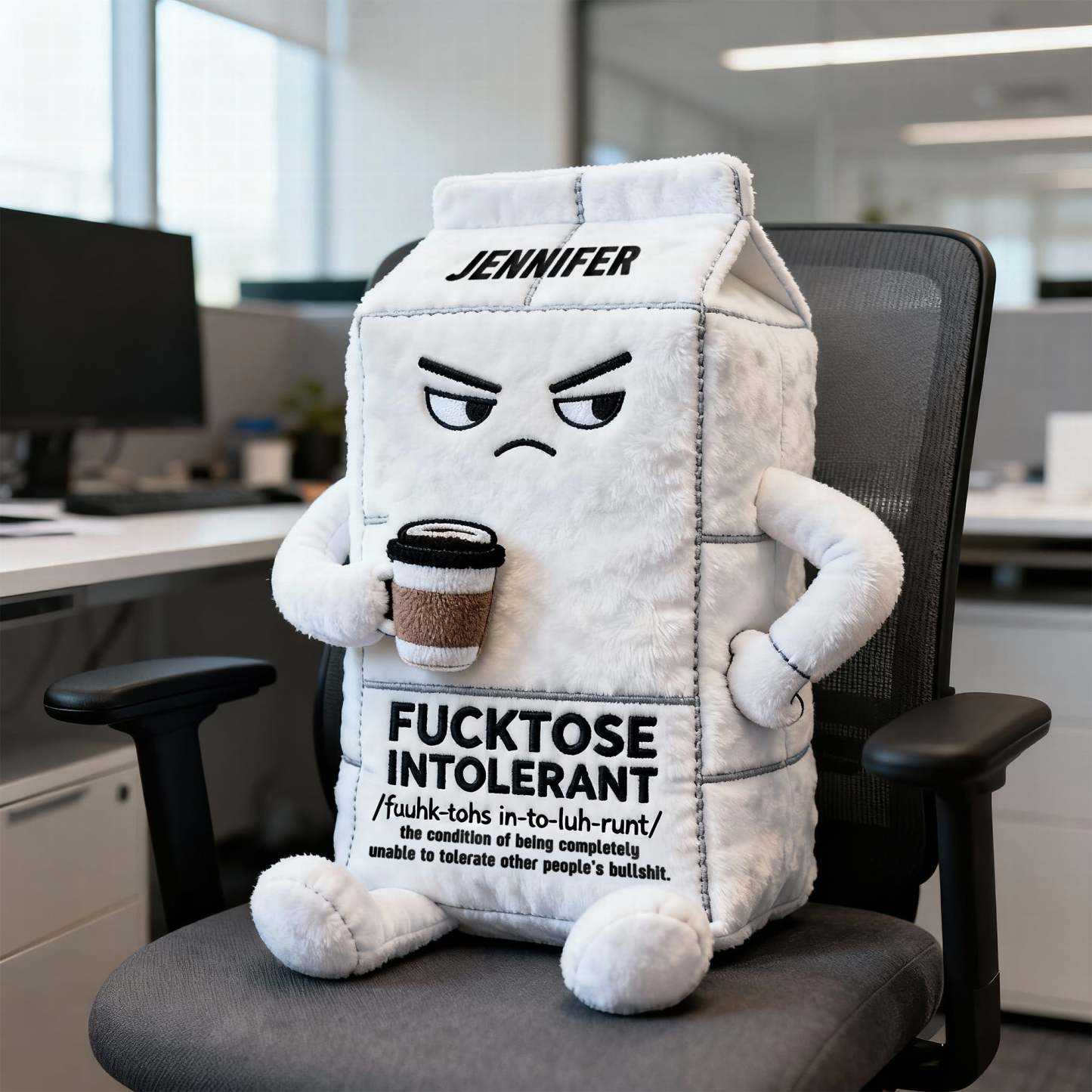 Stupid Intolerant Custom Shape Pillow - Personalized Gifts For Office Worker