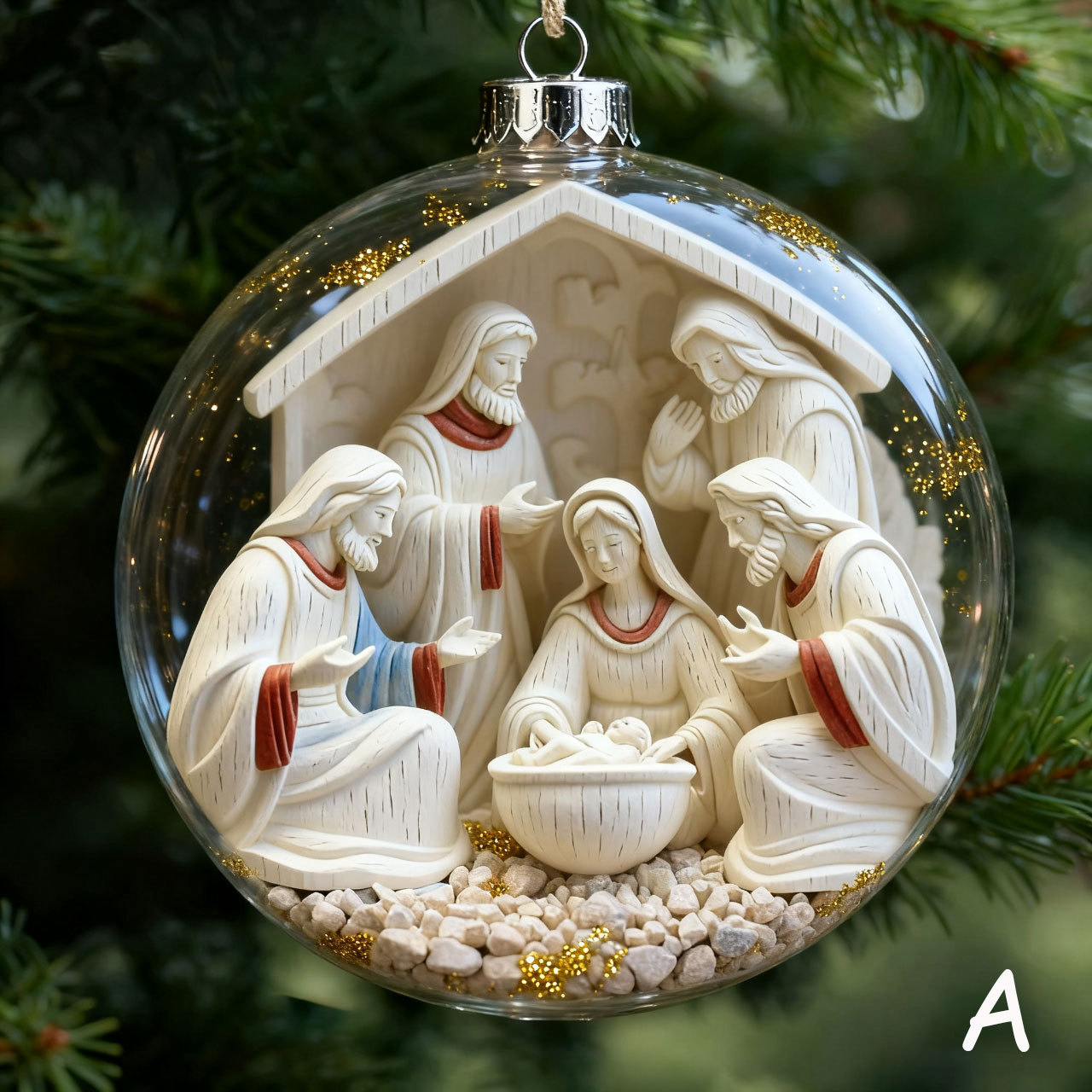 Nativity Christmas Ornament Set