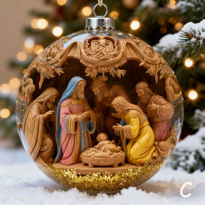 Nativity Christmas Ornament Set