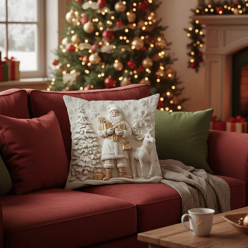 🎄Christmas Sale 49% OFF🎁Christmas Themed Cushion Cover