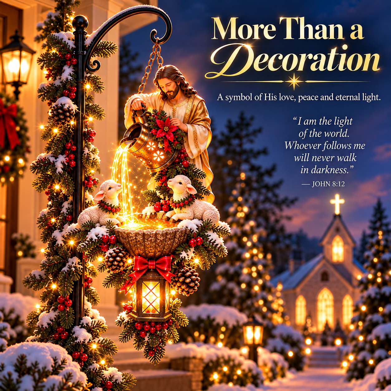 More than a decoration Christian Christmas display