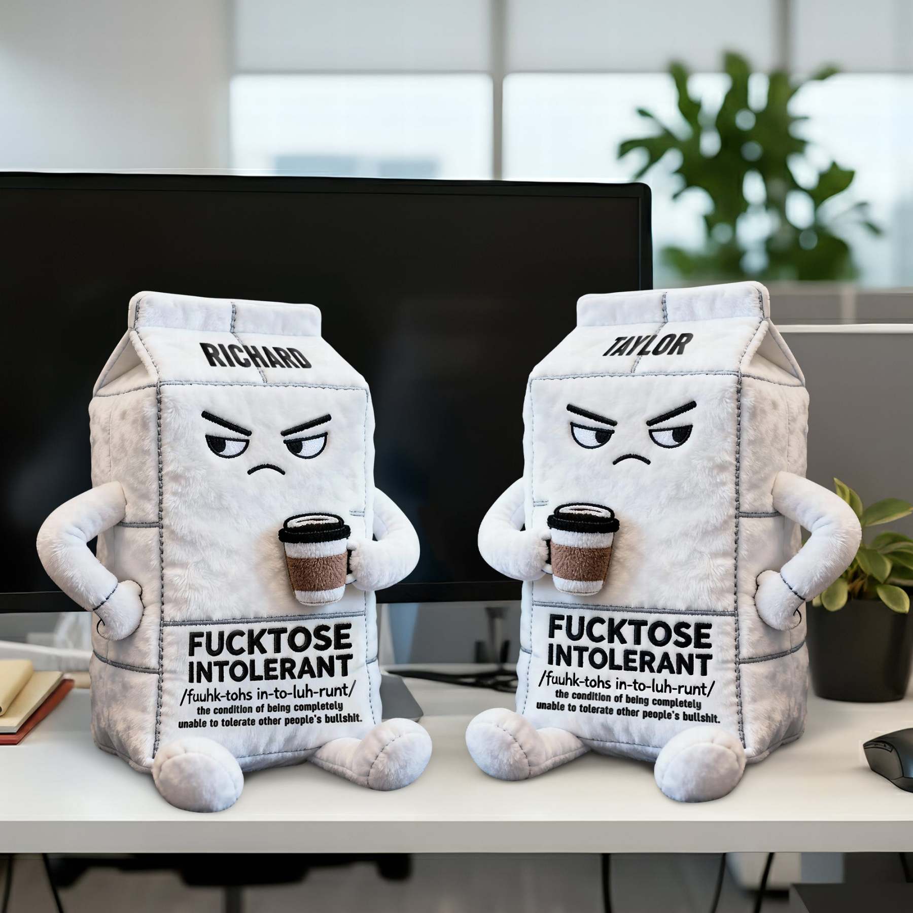 Stupid Intolerant Custom Shape Pillow - Personalized Gifts For Office Worker