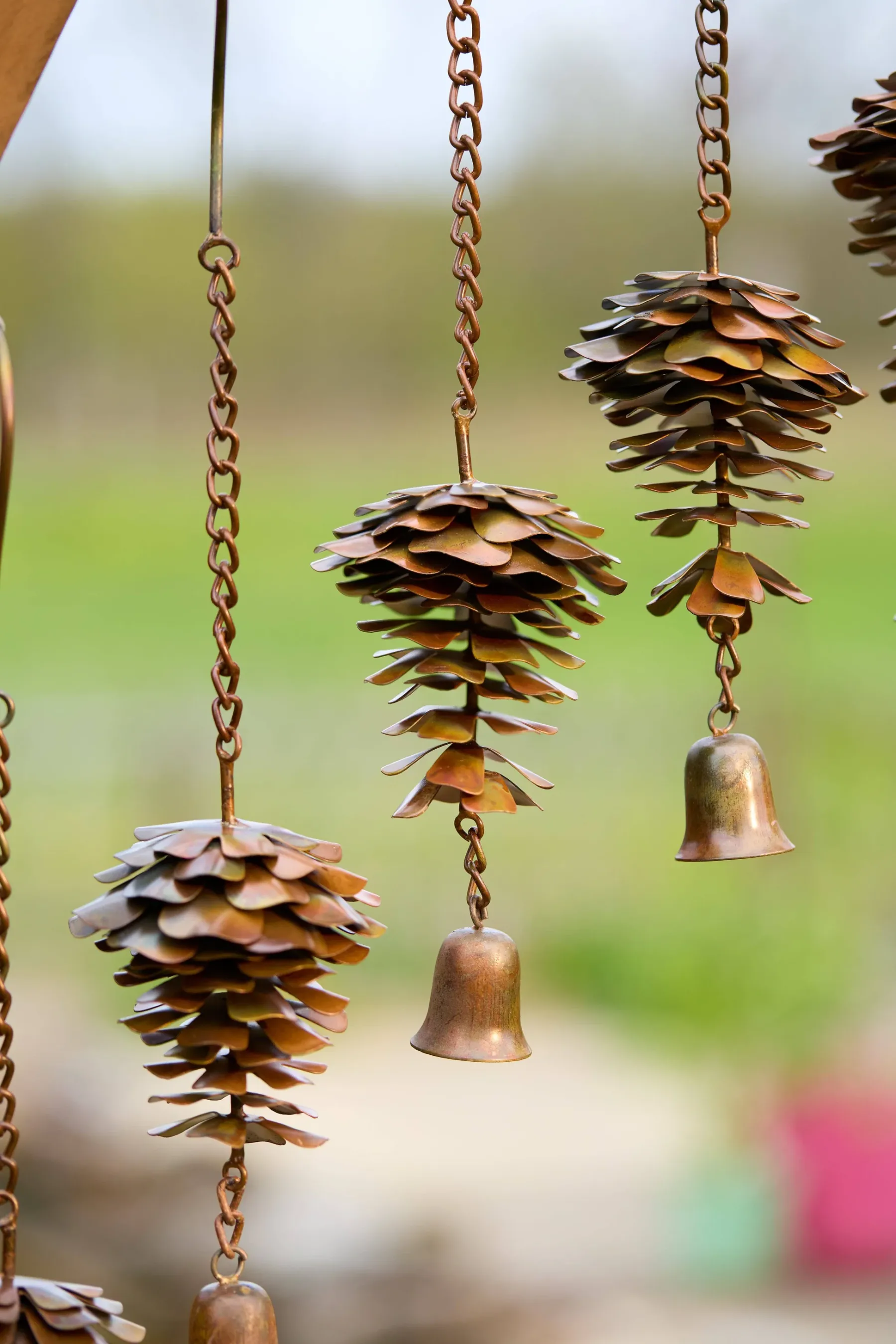 Pine Cone with Bell Ornament